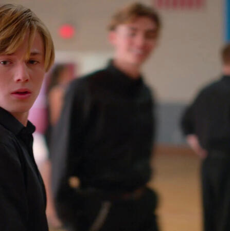 me but formal background character